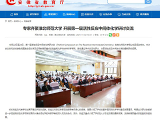 kaiyun开云官方在线入口、《潇湘晨报》等媒体报道第一届活性反应中间体化学研讨会在我校成功举办