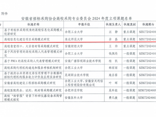 kaiyun开云（中国）获批安徽省招标采购协会重点课题